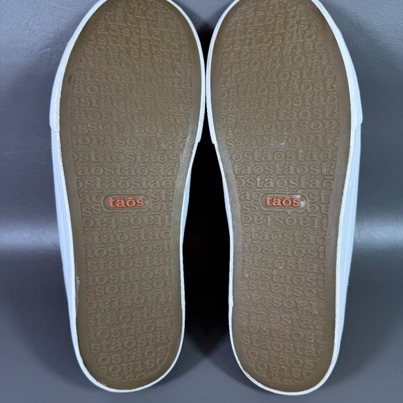 Taos EZ Soul Shoes Women Size 8.5 White Canvas Slip On Mules Curves Pods Footbed - Picture 9 of 12